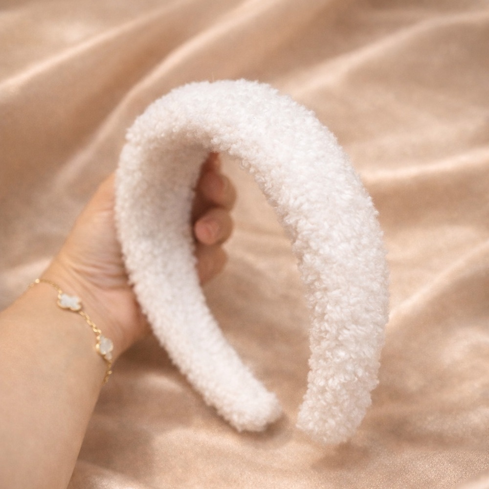 White Puffy Headband